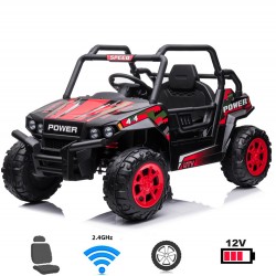 COCHE ELECTRICO NIÑO - JEEP L-9952 ROJO