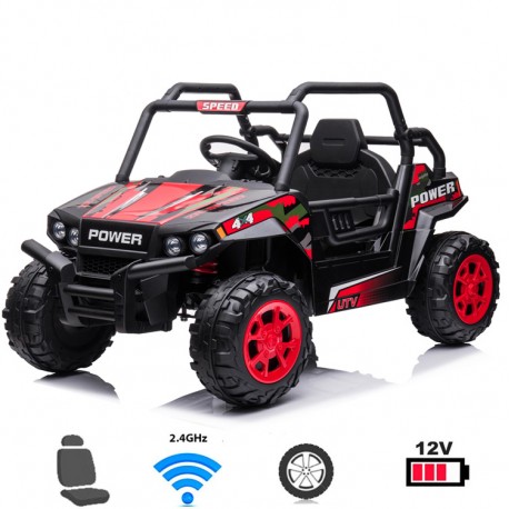 COCHE ELECTRICO NIÑO - JEEP L-9952 ROJO