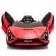 Coche eléctrico infantil Lamborghini Sian Rojo