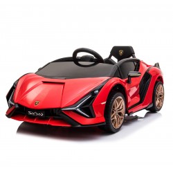 Coche eléctrico infantil Lamborghini Sian Rojo