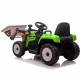 Tractor eléctrico con pala, para niños de 12v VERDE