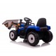 Tractor eléctrico con pala, para niños de 12v  AZUL